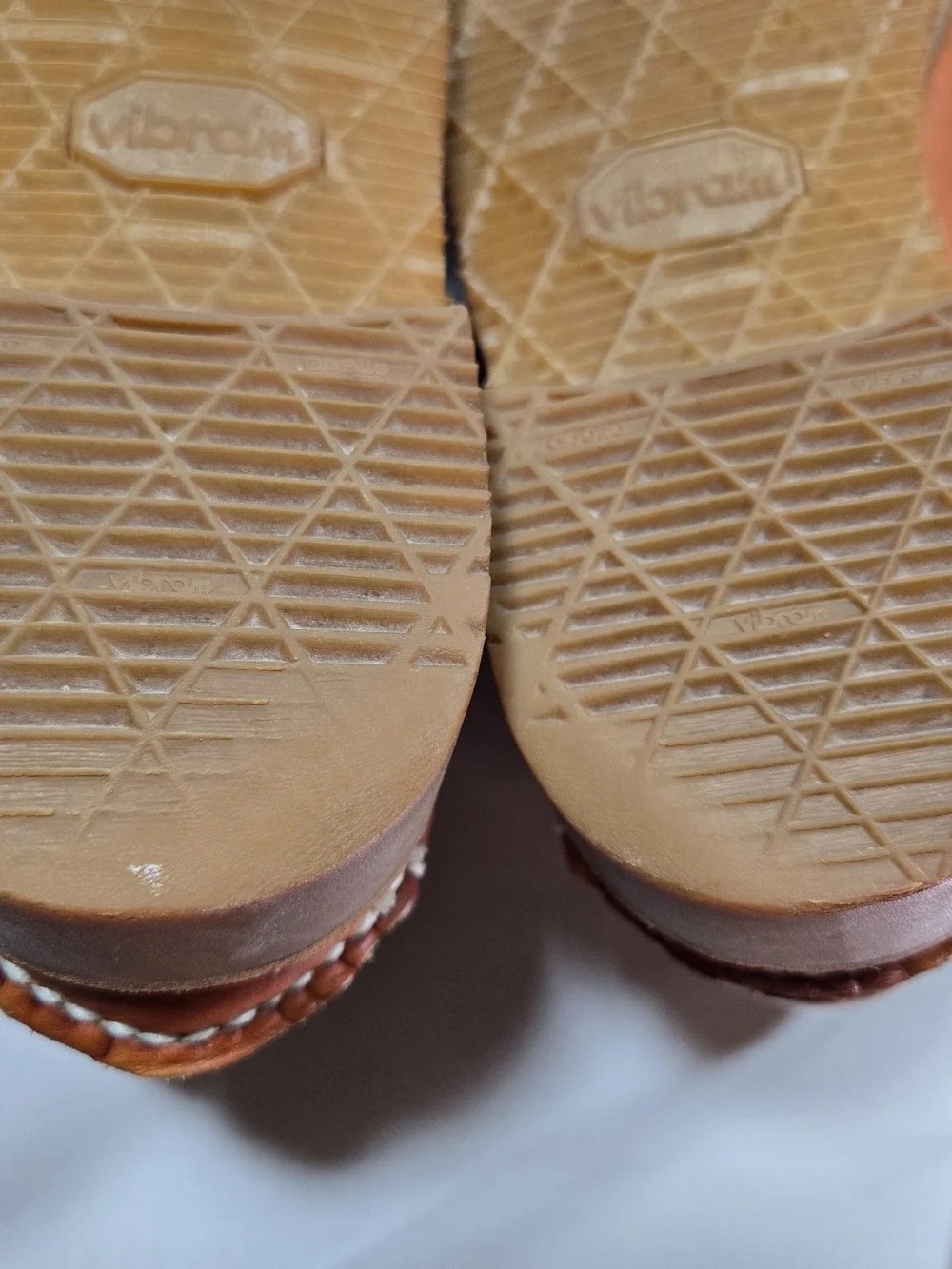 Vintage TIMBERLAND 3 Eye Boat Shoes Mens 8 Orange Brown Leather Custom Resoled